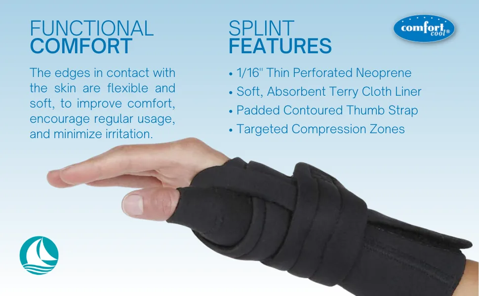 Comfort Cool Wrist Thumb CMC Restriction Brace. Right Medium. Right Medium (Pack of 1) - Comfort Cool 4