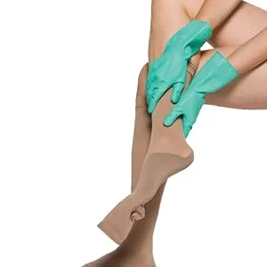 JOMI COMPRESSION Donning Gloves  Gripping Gloves for Compression Wear Large (Pack of 1) - jomi compression wear gloves donning help put wear socks stockings hosiery tights knee high thigh