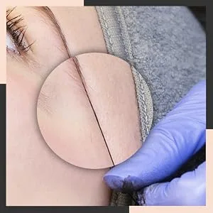 PMU Products THE ORIGINAL Pre-Inked Microblading String for Brow Mapping - Measuring Tool for Marking Symmetrical Eyebrows (Pack of 1) Pre-Inked (1 Pack) - Easy Clean & Stain Resistant