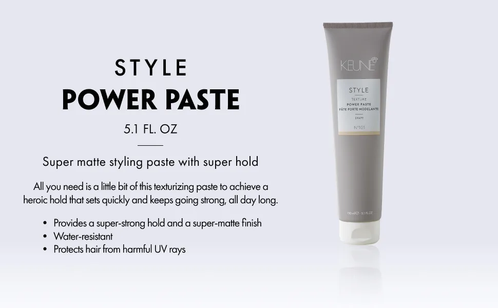KEUNE Style Power Paste Matte Styling For Hair  5.1 Fl Oz (Pack of 1) - Power Paste