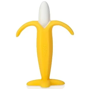 Nuby Soothing Banana Teether  Yellow   5 Inch (Pack of 1) Banana 5 Inch (Pack of 1) - teether