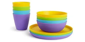 Munchkin  Multi  Open Training Toddler Cups  8 Ounce  4 Pack 4 Count (Pack of 1) - multi bowls and plates yo