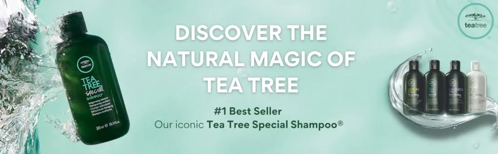 Tea Tree Lavender Mint Moisturizing Cowash  Cleansing Conditioner  For Coarse  Curly + Dry Hair 16.9 Fl Oz (Pack of 1) - Discover The Natural Magic of Tea Tree