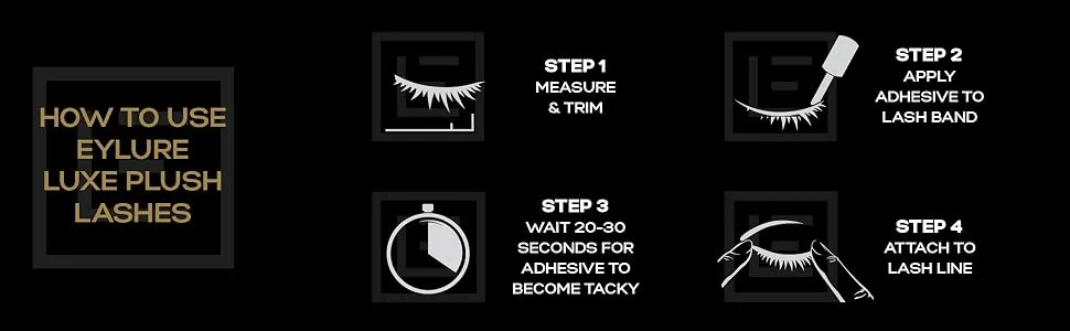 Eylure False Lashes  Luxe Cashmere No. 6 with Adhesive Included  1 Pair 1 Count (Pack of 1) No. 6 - Eylure cashmere false lashes