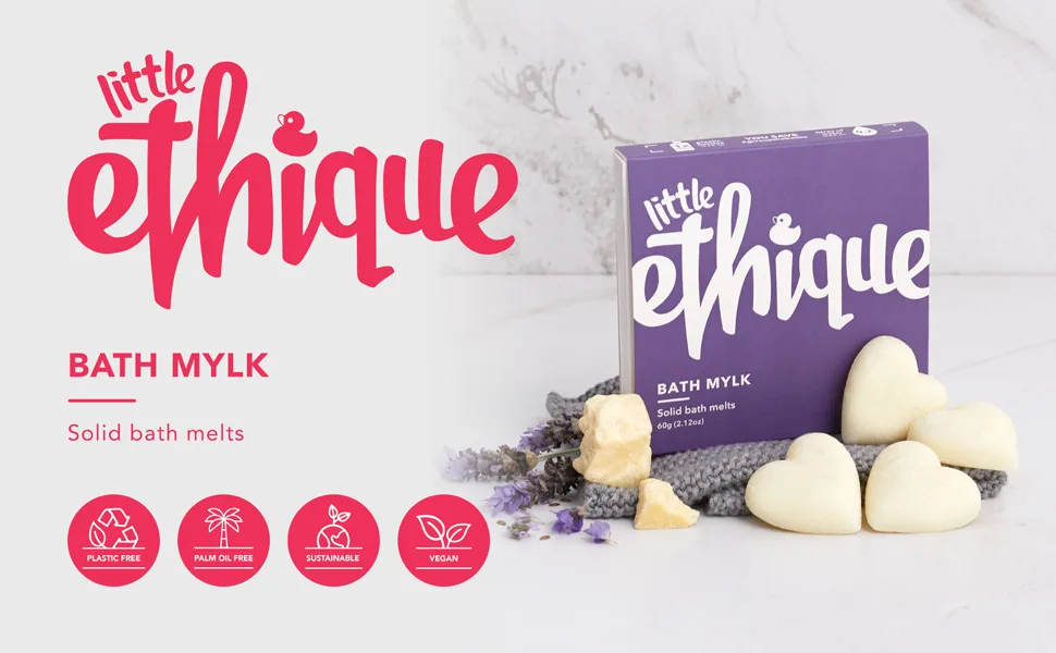 Ethique Bath Mylk Relaxing Bath Melts - Plastic-Free  Vegan  Cruelty-Free  Eco-Friendly  2.12 oz (Pack of 1) - Bath Melts