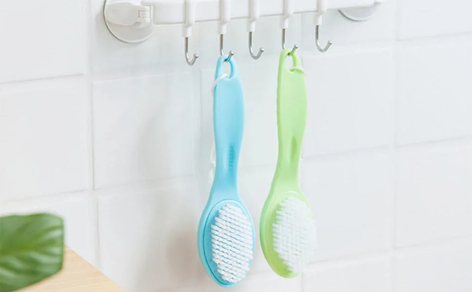 Foot Stone Brush Exfoliating Brush Shower Foot Srubber with Pumice(1 Green) 1 Count (Pack of 1) 1pcs Green - pumice stone