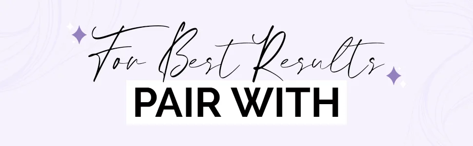 Curl Keeper Refresh Next Day Styling Spray (3.4 oz) 3.4 Fl Oz (Pack of 1) - gray box with black cursive writing saying For Best Results Pair with in the middle of the box.