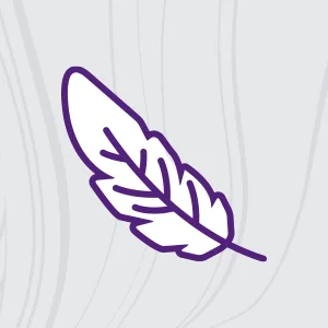 Curl Keeper Refresh Next Day Styling Spray (3.4 oz) 3.4 Fl Oz (Pack of 1) - Purple and white feather icon for Lightweight, in the middle of the light gray box.