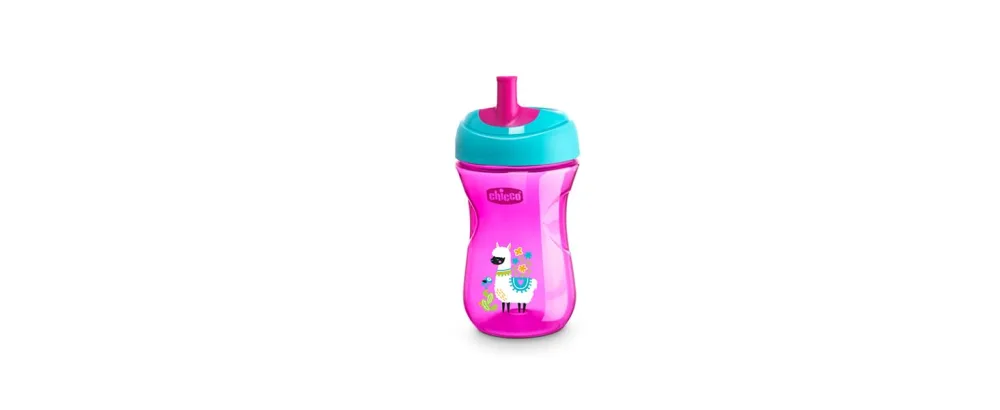 Chicco Sport Spout Trainer  Spill Free Baby Sippy Cup  9 Months  Teal/Blue  2 Count (Pack of 1) - First Straw Trainer Cup