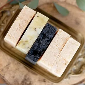 The Yellow Bird Natural Bar Soap (Pine Tar  1 Bar) Pine 4.5 Ounce (Pack of 1) - charcoal ginger lime peppermint tea tree soap bars bar