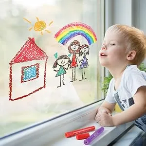 MayMoi Washable Tempera Paint Sticks | Non-Toxic  Quick Drying & No Mess Paint Sticks for Kids (24 Bright Colors  6g) 24 Count (Pack of 1) - Tempera Paint Sticks