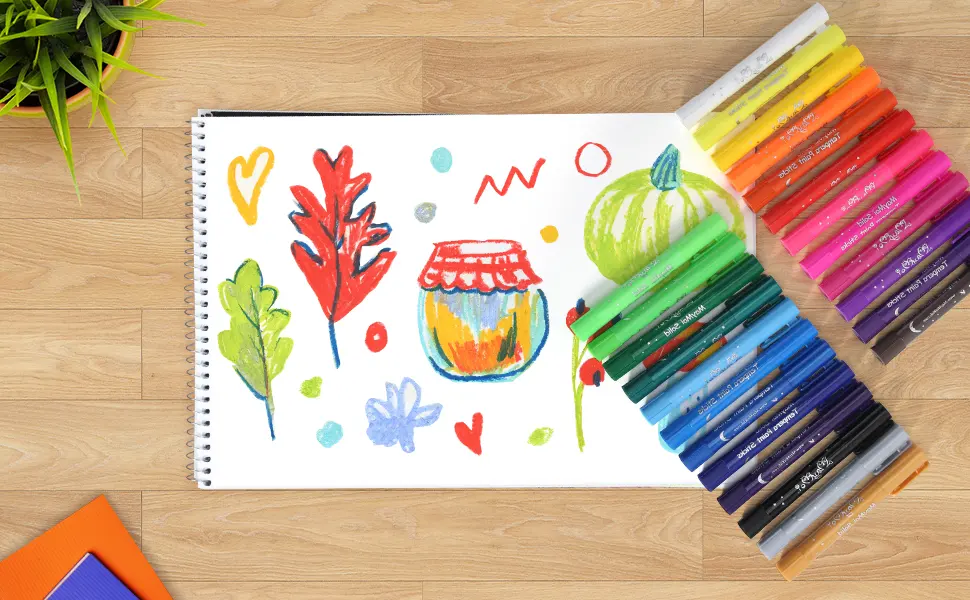 MayMoi Washable Tempera Paint Sticks | Non-Toxic  Quick Drying & No Mess Paint Sticks for Kids (24 Bright Colors  6g) 24 Count (Pack of 1) - Tempera Paint Sticks