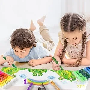 MayMoi Washable Tempera Paint Sticks | Non-Toxic  Quick Drying & No Mess Paint Sticks for Kids (24 Bright Colors  6g) 24 Count (Pack of 1) - Tempera Paint Sticks