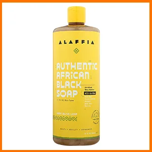 Alaffia All in One Hemp Olive Leaf Authentic African Black Soap  32 FZ Hemp Olive Leaf 32 Fl Oz (Pack of 1) - ASDSA
