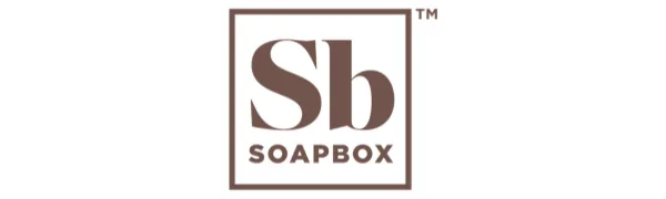 Soapbox Tea Tree Shampoo Bar  Natural  Eco Friendly Bar Shampoo for Dry Scalp | Color Safe  Sulfate Free  Paraben Free  Silicone Free  Cruelty Free  and Vegan Shampoo  3.1oz (Pack of 1) - soapbox soap logo