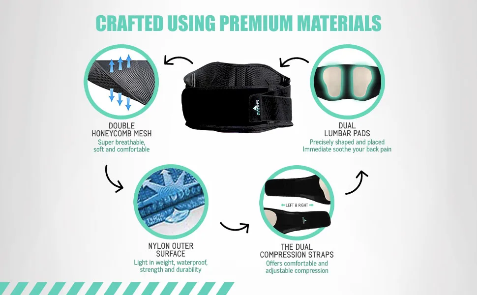 AllyFlex Sports - Back Brace for Lower Back Pain  Back Support Belts with Adjustable Strap  Breathable Lumbar Support Belt with 3D Lumbar Pads  Slim Fit Lumbar Brace  Medium Medium (Pack of 1) - workout back brace back brace for work back support belts back brace support back support braces