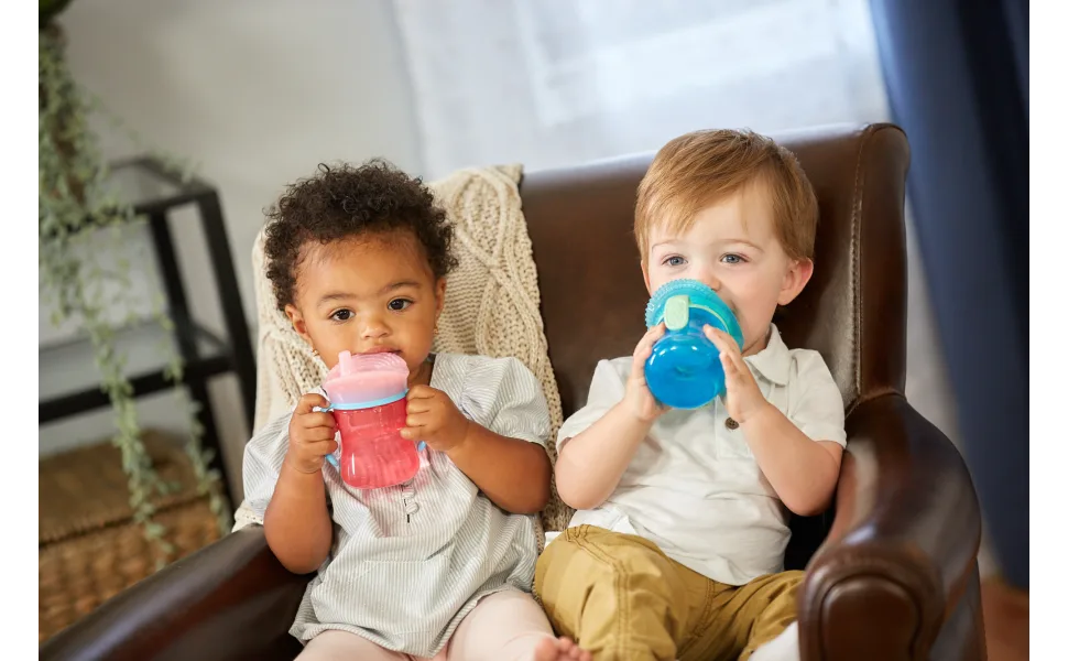 The First Years SenseAbles Teethe-Around Silicone Sensory Trainer Cup  7 oz - Pink Pink 1 Count (Pack of 1) - image