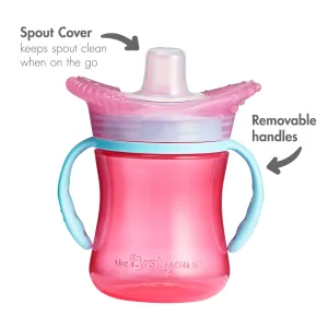 The First Years SenseAbles Teethe-Around Silicone Sensory Trainer Cup  7 oz - Pink Pink 1 Count (Pack of 1) - image