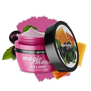 Aunt Jackie's Butter Fusions Soothe Operator - Macadamia & Mint Dry Scalp Conditioning Masque  8 oz Soothe Operator 8 Ounce (Pack of 1) - magic mend