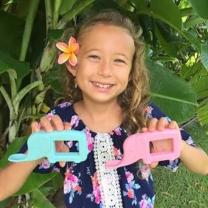 Munchkin  The Baby Toon  Silicone Teether Spoon  Elephant  Mint (As Seen On Shark Tank) 1 Count (Pack of 1) Elephant - baby toon shark tank spoon teether