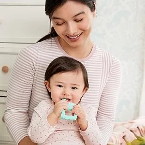 Munchkin  The Baby Toon  Silicone Teether Spoon  Elephant  Mint (As Seen On Shark Tank) 1 Count (Pack of 1) Elephant - baby toon shark tank spoon teether