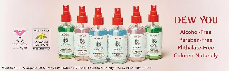 THAYERS Awakening Coconut Rose Facial Mist  4 Ounce Coconut rose 4 Ounce (Pack of 1) - Thayers