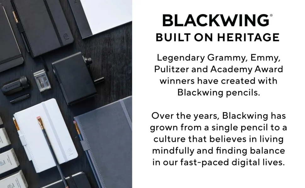 Blackwing Two-Step Long Point Pencil Sharpener  Grey  German Steel Blades  Creates Sharp Long Pencil Point  Pack of 1 - The Blackwing Story