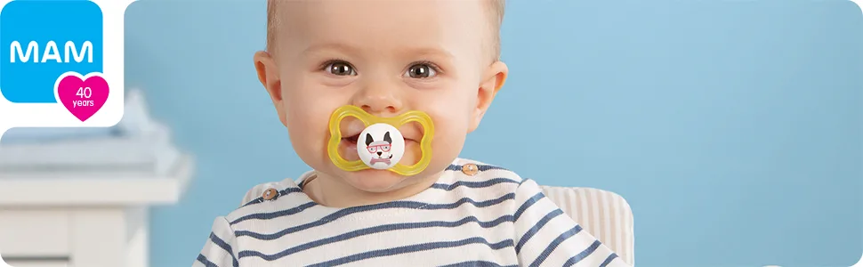 MAM Air Baby Pacifier  for Sensitive Skin  Sterilizer Case Unisex  16+ Months (Pack of 2) 2 Count (Pack of 1) Unisex 2 Pack - MAM pacifier