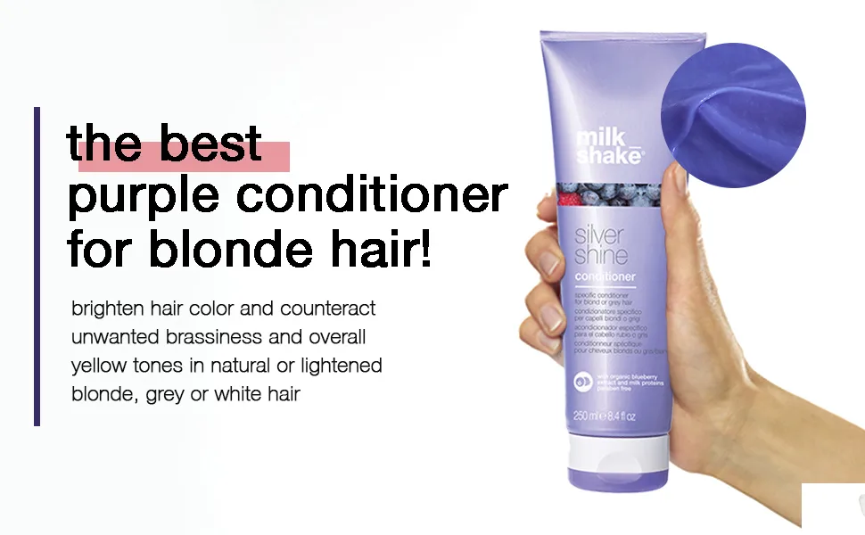 milk_shake Silver Shine Conditioner 8 Fl Oz Mixed Berries 3.4 Fl Oz (Pack of 1) - milkshake purple conditioner, milkshake conditioner, silver conditioner, blonde conditioner
