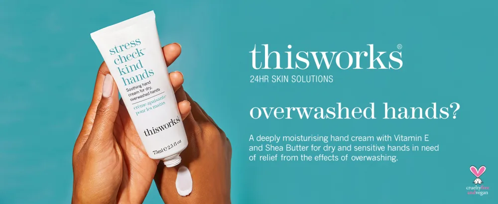 THISWORKS this works Stress Check Kind Hands  Hand Cream for Dry Sensitive Skin 75ml 2.50 Fl Oz (Pack of 1) - thisworks stress check kind hands