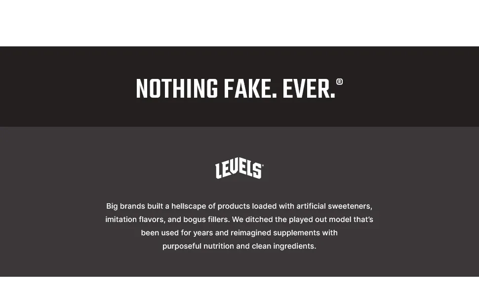 Levels Grass Fed 100% Whey Protein  No GMOs  Chocolate Peanut Butter  5LB Chocolate Peanut Butter 5 Pound (Pack of 1) - Levels Footer