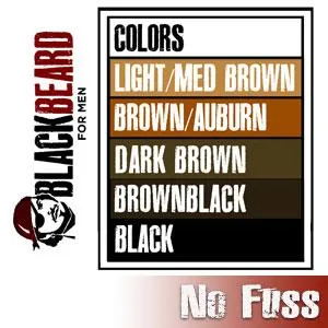 Blackbeard for Men Formula X Instant Mustache  Beard  Eyebrow and Sideburns Color - Fast  Easy  Men s Grooming  Beard Dye Alternative  Light/Medium Brown  1 Pack 0.40 Fl Oz (Pack of 1) Light / Medium Brown - Brown/Auburn, Dark Brown, Brownblack and Black.