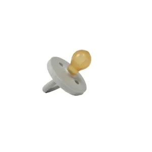 SWEETIE Rubber Pacifier Natural Rubber Pacifier Rounded Grey Medium 6-12 Month 1 Count (Pack of 1) Gray - SWEETIE Rubber Gray Pacifier Natural Rubber Pacifier Rounded