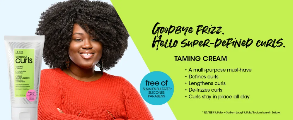 All About Curls Taming Cream | Controllable Definition | Define  Moisturize  De-Frizz | All Curly Hair Types Taming Cream 5.1 Fl Oz (Pack of 1) - All About Curls Taming Cream