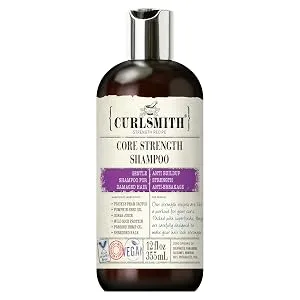 CURLSMITH   Core Strength Shampoo  Gentle Protein-Rich for Frequent Use (12 fl oz) 12 Fl Oz (Pack of 1) - Curlsmith core strength protein shampoo for curly hair