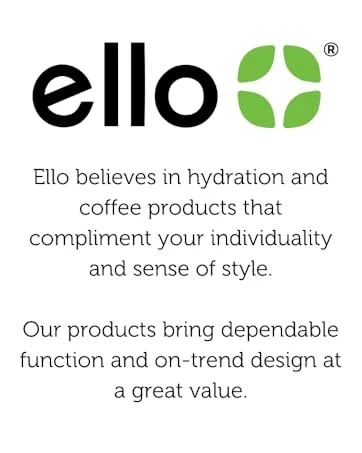 Ello Kids Plastic Reusable 12oz Chameleon Color Changing Cups With Twist on Lids and Straw 4 Count (Pack of 1) Rainforest - ello about us