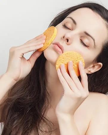 GAINWELL 100PCS Compressed Facial Sponges  Cleansing  for Personal Spa Esthetician Use 100 Count (Pack of 1) - Compressed Facial Sponges