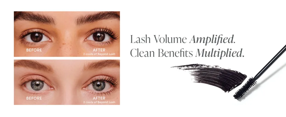 jane iredale Beyond Lash Volumizing Mascara | Naturally Derived Formula Lengthens and Lifts Lashes | Weightless Coverage | Non-Clumping | Black Ink | 1 Count (Pack of 1) - jane iredale clean mascara beyond lash volumizing lengthening mascara makeup natural