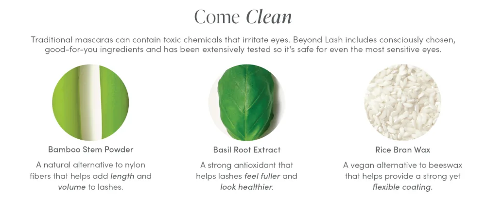 jane iredale Beyond Lash Volumizing Mascara | Naturally Derived Formula Lengthens and Lifts Lashes | Weightless Coverage | Non-Clumping | Black Ink | 1 Count (Pack of 1) - jane iredale clean mascara beyond lash volumizing lengthening mascara makeup natural