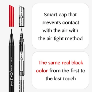 CLIO Waterproof Pen Liquid Eye Liner  Precision Tip  Long Lasting  Smudge-Resistant  High-Intensity Color (Black  Pack of 1) Black 1 Count (Pack of 1) - product information 5