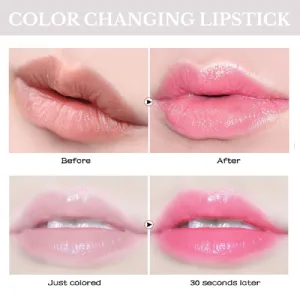 Dulele Color Changing Lipstick Set  3 Pieces Magic Temperature Color Change Lip Gloss Long Lasting Nutritious Lip Balm 3 Count (Pack of 1) - product information 23