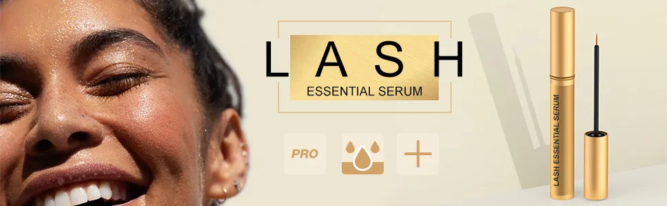 Cosmetics Lash Serum  Thicker & Longer Looking Eyelashes  Lash Essential Serum for Natural Lashes or Lash Extensions & Brows  Vegan & Cruelty-Free (1 Pack)  Package May Vary Pack of 1 - eyelash growth serum