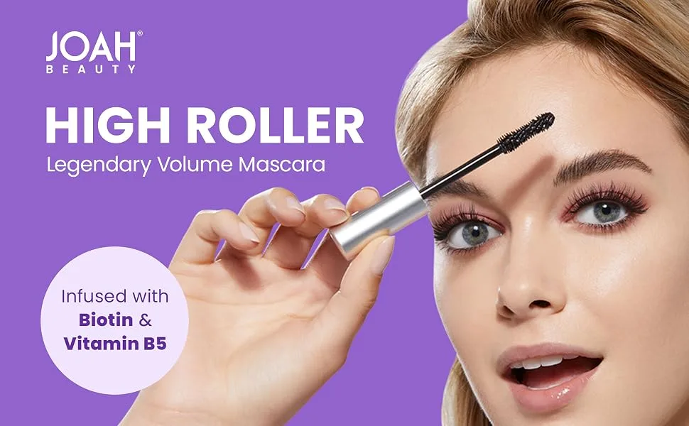 JOAH Beauty High Roller Legendary Volume Mascara 1 Fl Oz (Pack of 1) - JOAH