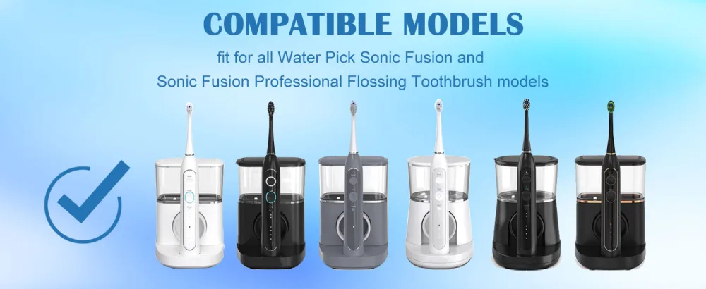 5 Count Compact Replacement Brush Heads with Covers for Flossing Toothbrush (SF-01 / SF-02 / SF-03 / SF-04) - Black) 5 Count (Pack of 1) Black - product information 2