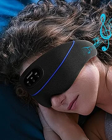 Sleep Mask for Men Women Blocking Light Sleeping  Zero Eye Pressure& Adjustable Eye Covers with Velcro Purple 1 Count (Pack of 1) - Sleep mask