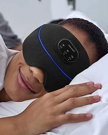 Sleep Mask for Men Women Blocking Light Sleeping  Zero Eye Pressure& Adjustable Eye Covers with Velcro Purple 1 Count (Pack of 1) - Sleep mask