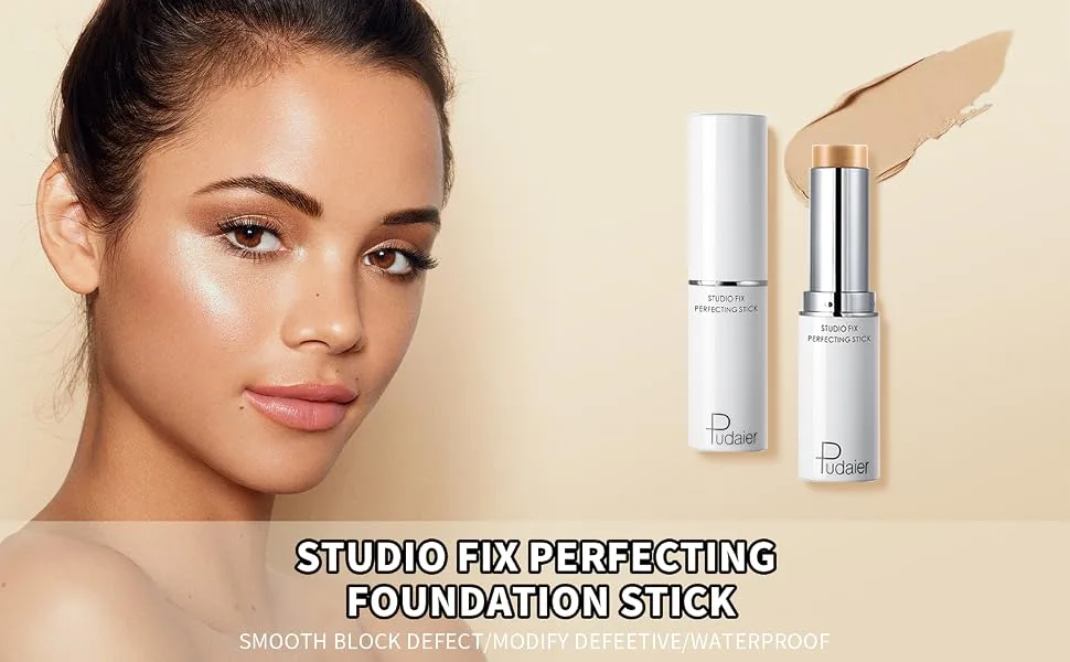 Studio Fix Perfecting Matte Foundation Stick Makeup  Full Coverage Foundation Stick for Flawless Finish  Waterproof & Sweat-proof  Long-lasting Foundation  04  0.28 Oz(Pack of 1) 04 - product information 11