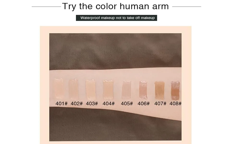 Flash Moment Silky Liquid Concealer Makeup  Under Eye creamy concealer  Full Coverage  High Block Deffect Force  Hydrating  Highlighters  for Dark Circles  Acnes  401  0.2 Fl Oz(Pack of 1) - product information 15