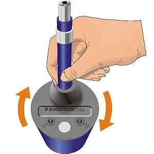 Staedtler 502 BK A6 Mars Rotary Action Lead Pointer and Tub for 2mm Leads  502BKA6 Blue 1 Pack - product information 4