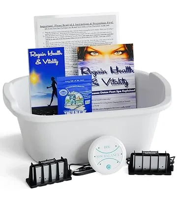 Ionic Cleanse Detox Foot Spa Explained. Regain Health & Vitality. Increase Your Sales and Foot Detox Sessions! 1 Pack - Ionic Foot Spa